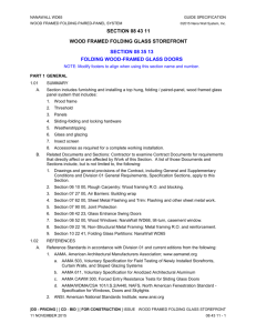 WD65 Specifications Division 8