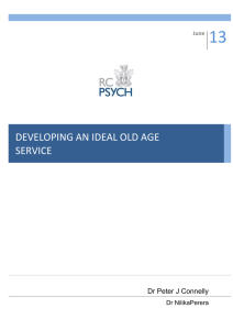 developing an ideal old age service