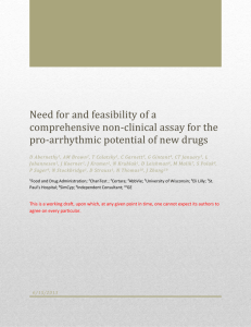Need for and feasibility of a comprehensive non-clinical