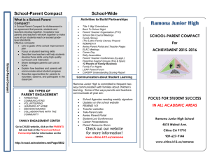 Parent-School Compact for Achievement 2015-16