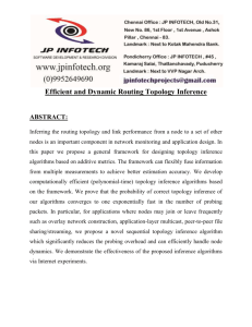 Efficient and Dynamic Routing Topology Inference ABSTRACT