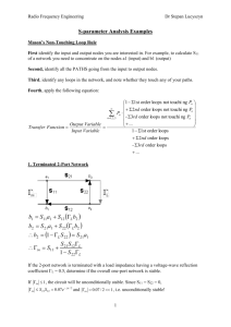 S-Parameter Analysis Examples