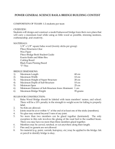 power general science basla bridge building contest