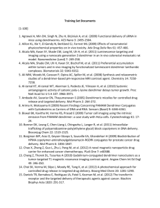 Training Set Documents [1-100] 1. Agrawal A, Min DH, Singh N, Zhu