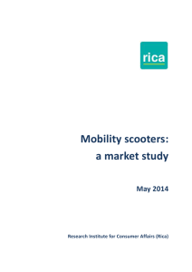 Mobility scooters: a market study