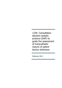 Word version Consultation Decision Analytic Protocol (DAP)