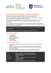 Professional Certificate in Web Accessibility Application Form