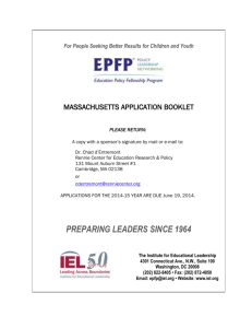 Word - Epfp - Institute for Educational Leadership