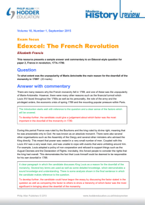 Edexcel: The French Revolution