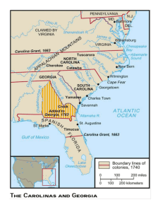 Southern Colonies Environment & Resources
