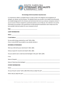 Dermatology Initial Consultation Questionnaire