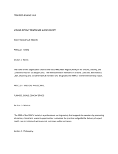 PROPOSED BYLAWS 2010 WOUND OSTOMY CONTINENCE