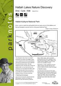 Hattah Lakes Nature Discovery Park Note