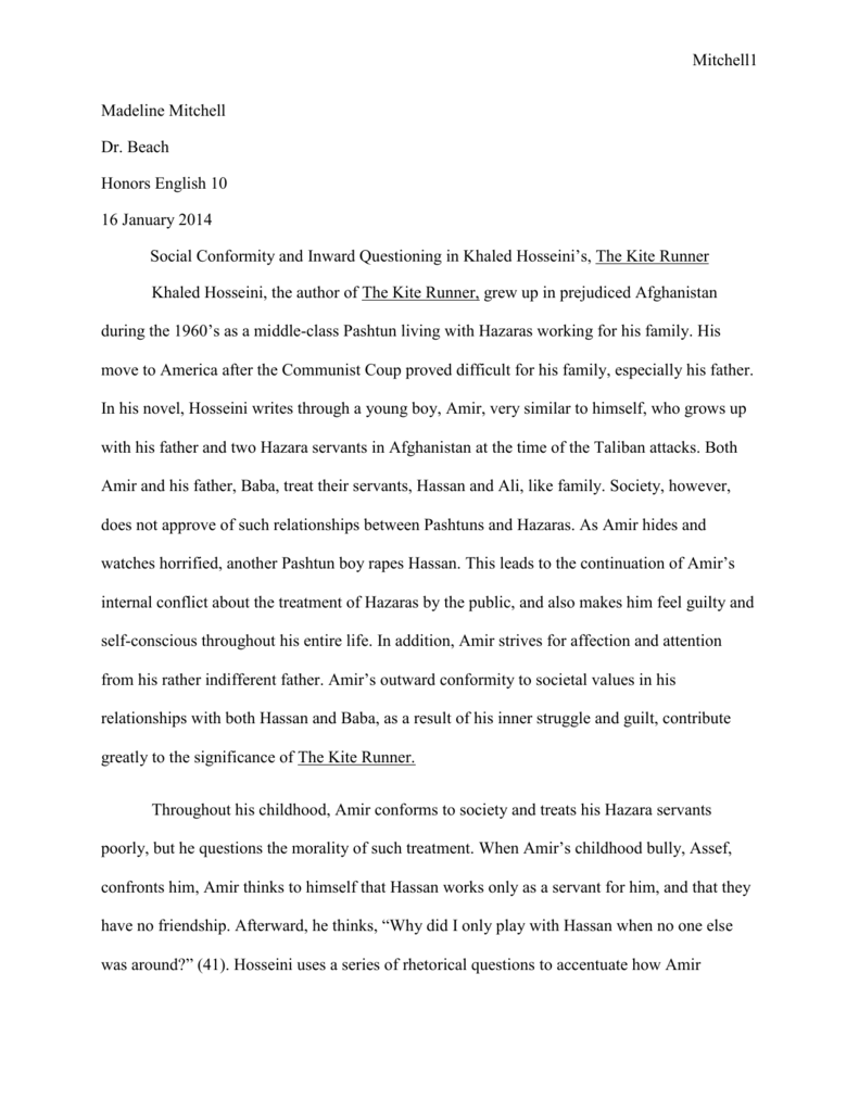 redemption essay kite runner