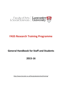General Handbook - Lancaster University
