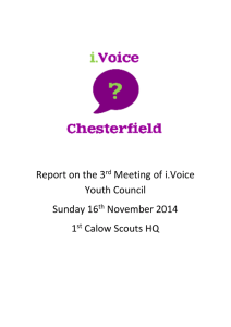 3rd Meeting Report - Chesterfield District Scouts