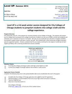 LevelUP-Application - City Colleges of Chicago