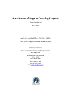 State System of Support Coaching Program