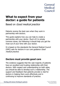 What to expect from your doctor – large print version