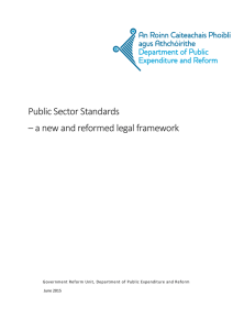 Policy Document - Department of Public Expenditure and Reform