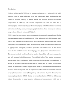 Introduction Diabetes mellitus type 2 (T2DM) and its vascular