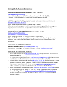 Undergraduate Research Conferences