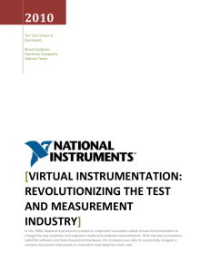 Virtual Instrumentation