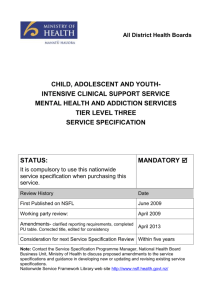 Child, Adolescent and Youth Intensive Clinical Support Service