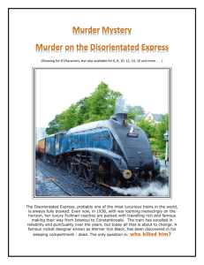 Murder on the Disorientated Express
