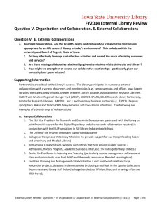 Questions - V. Organization and Collaboration