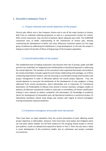 Executive summary Year 4 Project rationale and overall
