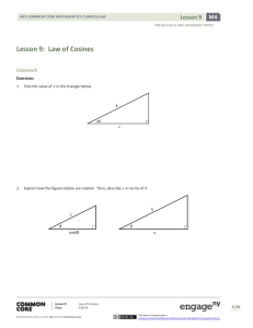 Precalculus Module 4, Topic B, Lesson 9: Student