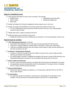 Space Survey Checklist - Accounting & Financial Services @ UC