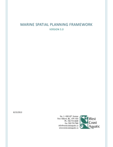 Marine Spatial Planning Framework