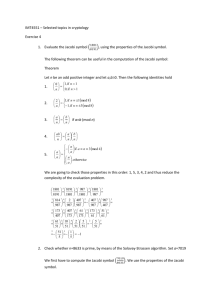 IMT4551 – Selected topics in cryptology Exercise 4 Evaluate the