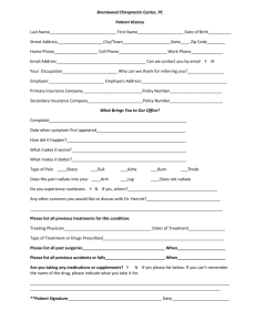 New Patient Forms - Brentwood Chiropractic Center