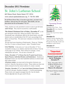 December 2015 newsletter
