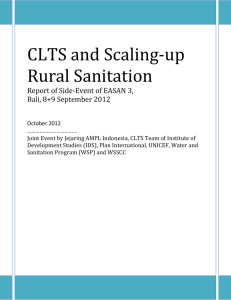 CLTS and Scaling-up Rural Sanitation - Community