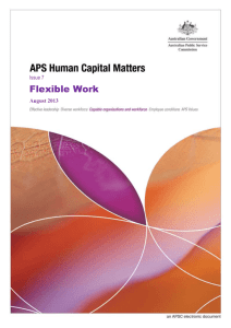 Flexible work - Australian Public Service Commission