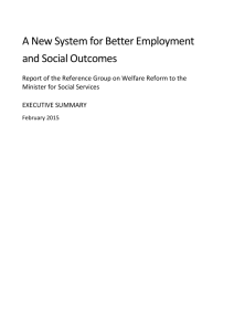A New System for Better Employment and Social Outcomes