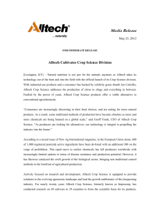 Alltech Cultivates Crop Science Division