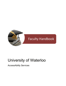 Faculty Handbook - University of Waterloo
