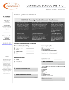 Technology Purchase Form - Centralia School District 401