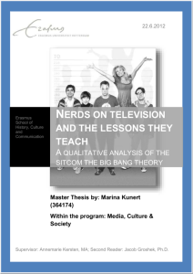 Nerds on television and the lessons they teach