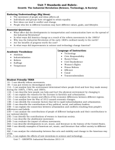 Unit 7 Standards and Rubric