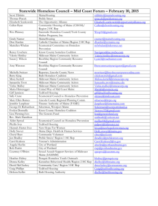 SHC Midcoast Forum Minutes 2-10-15