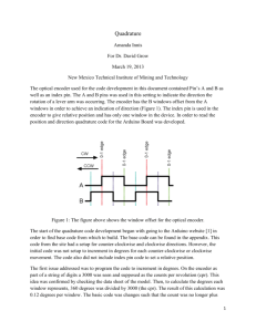 Explanation of Quadrature with Arduino