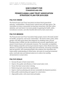 strategic plan for 2016-2020 - Pennsylvania Land Trust Association