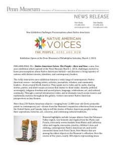 Native American Voices: Press Release