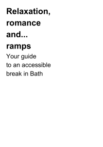 a large print Word document guide to Bath